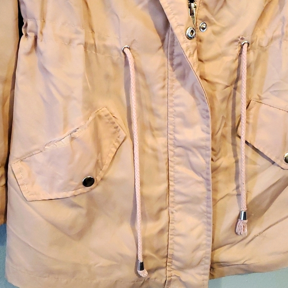 2×☆HOST PICK☆ Womens CHEMIZTRY 2 Layer Jacket Blush pink & gray small - Picture 3 of 13